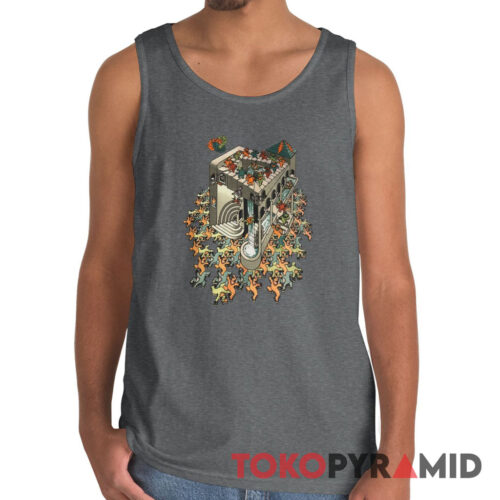 90s Vintage Grateful Dead MC Escher 1993 Dancing Bears Tank Top 90s Vintage Grateful Dead MC Escher 1993 Dancing Bears Tank Top