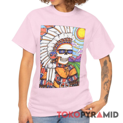 90s Vintage Grateful Dead Native American 1990 Shirt Front