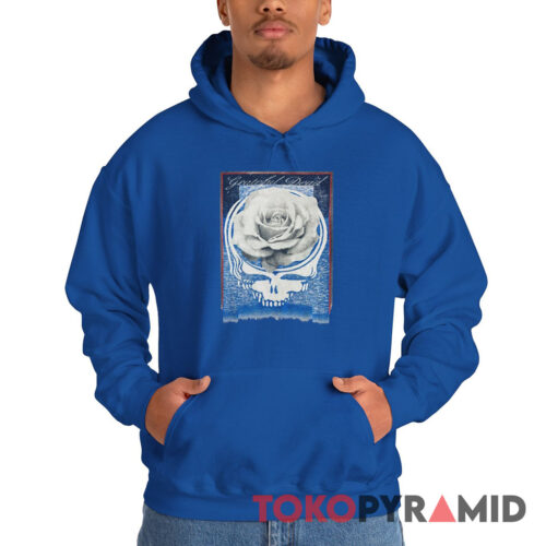 90s Vintage Grateful Dead Rose Stealie Tour Rare Hoodie