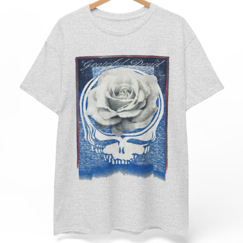 90s Vintage Grateful Dead Rose Stealie Tour Rare Shirt