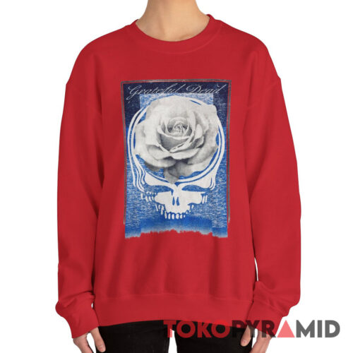 90s Vintage Grateful Dead Rose Stealie Tour Rare Sweatshirt