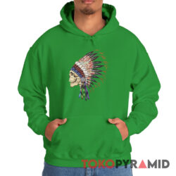 90s Vintage Grateful Dead Spring 1990 Indian Skull Rare Hoodie