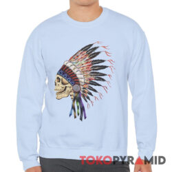 90s Vintage Grateful Dead Spring 1990 Indian Skull Rare Sweatshirt