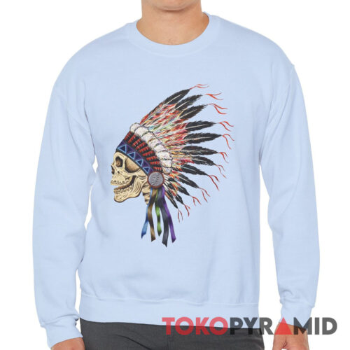 90s Vintage Grateful Dead Spring 1990 Indian Skull Rare Sweatshirt