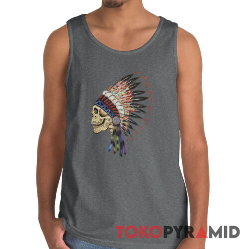 90s Vintage Grateful Dead Spring 1990 Indian Skull Rare Tank Top