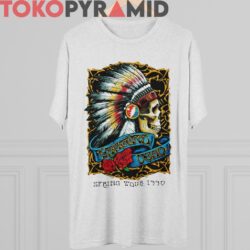 90s Vintage Grateful Dead Spring Tour 1990 Native Skull Rare
