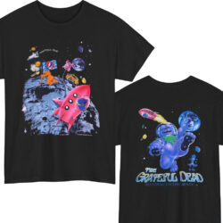 90s Vintage Grateful Dead Standing On The Moon 1995 Dancing Bears 2 Sided Rare Shirt