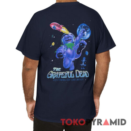 90s Vintage Grateful Dead Standing On The Moon 1995 Dancing Bears 2 Sided Rare Shirt Back