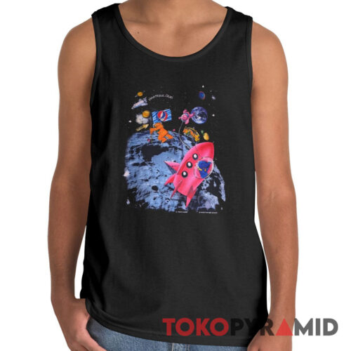 90s Vintage Grateful Dead Standing On The Moon 1995 Dancing Bears 2 Sided Rare Tank Top