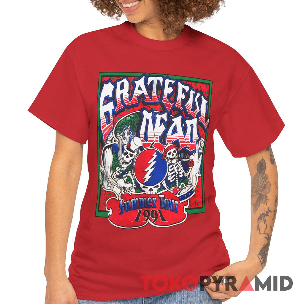 90s Vintage Grateful Dead Summer Tour 1991 Rare T Shirt 90s Vintage Grateful Dead Summer Tour 1991 Rare T Shirt