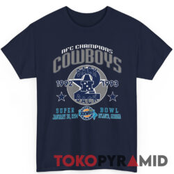 90s Vintage NFC Champions Dallas Cowboys 1992 1993 Back to Back Super Bowl XXVIII Shirt