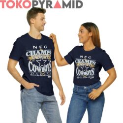 90s Vintage NFC Champs Super Bowl XXVII Dallas Cowboys 1993 Rose Bowl Pasadena Navy Tee