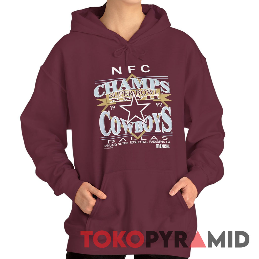 90s Vintage NFC Champs Super Bowl XXVII Dallas Cowboys 1993 Rose Bowl Pasadena Rare Hoodie 90s Vintage NFC Champs Super Bowl XXVII Dallas Cowboys 1993 Rose Bowl Pasadena Rare Hoodie