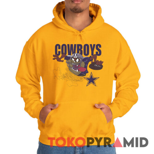 90s Vintage NFL 1996 Dallas Cowboys Looney Tunes Tasmanian Devil Unique Hoodie 90s Vintage NFL 1996 Dallas Cowboys Looney Tunes Tasmanian Devil Unique Hoodie