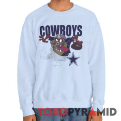 90s Vintage NFL 1996 Dallas Cowboys Looney Tunes Tasmanian Devil Unique T-shirt 3 90s Vintage NFL 1996 Dallas Cowboys Looney Tunes Tasmanian Devil Unique Sweatshirt