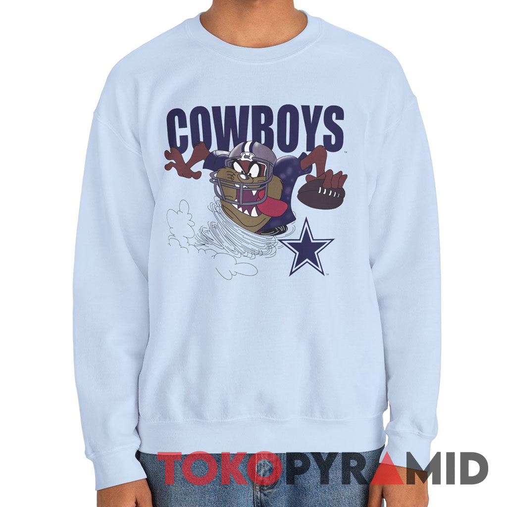 90s Vintage NFL 1996 Dallas Cowboys Looney Tunes Tasmanian Devil Unique Sweatshirt 90s Vintage NFL 1996 Dallas Cowboys Looney Tunes Tasmanian Devil Unique Sweatshirt