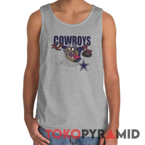 90s Vintage NFL 1996 Dallas Cowboys Looney Tunes Tasmanian Devil Unique Tank Top 90s Vintage NFL 1996 Dallas Cowboys Looney Tunes Tasmanian Devil Unique Tank Top