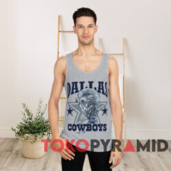 90s Vintage NFL Dallas Cowboys 1996 Helmet Rare T-shirt 2 90s Vintage NFL Dallas Cowboys 1996 Old Helmet Grey Tank Top