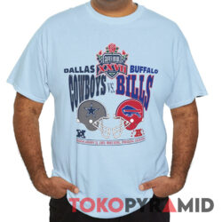 90s Vintage NFL Dallas Cowboys Buffalo Bills 1993 Super Bowl XXVII Shirt