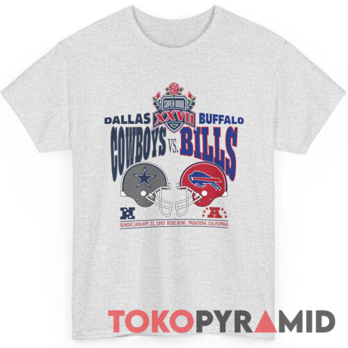90s Vintage NFL Dallas Cowboys Buffalo Bills 1993 Super Bowl XXVII T Shirt 90s Vintage NFL Dallas Cowboys Buffalo Bills 1993 Super Bowl XXVII T Shirt