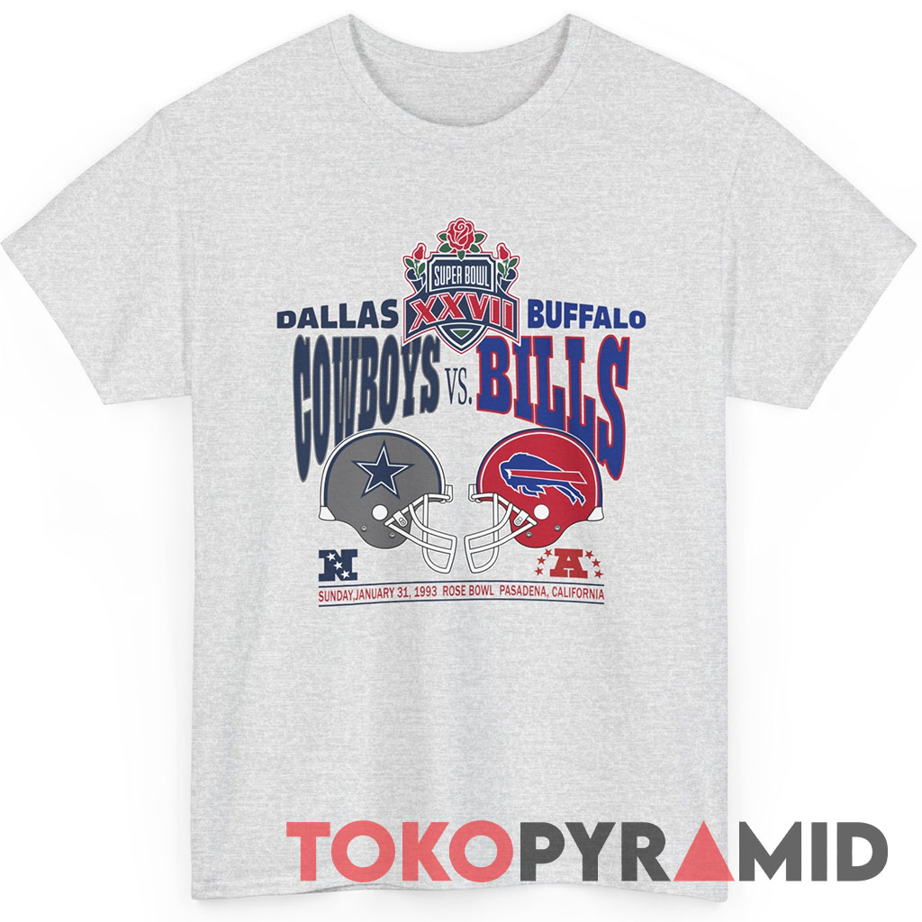 90s Vintage NFL Dallas Cowboys Buffalo Bills 1993 Super Bowl XXVII T Shirt 90s Vintage NFL Dallas Cowboys Buffalo Bills 1993 Super Bowl XXVII T Shirt