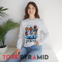 90s Vintage NFL Dallas Cowboys Caricature World Champions Signature T-shirt 3 90s Vintage NFL Dallas Cowboys Caricature World Champions Signature Grey Long Sleeve