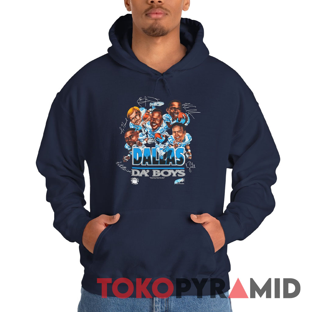 90s Vintage NFL Dallas Cowboys Caricature World Champions Signature Hoodie 90s Vintage NFL Dallas Cowboys Caricature World Champions Signature Hoodie