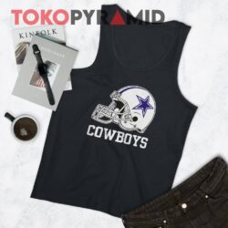 90s Vintage NFL Dallas Cowboys Helmet Rare Tee 3 90s Vintage NFL Dallas Cowboys Helmet Rare Black Tank Top