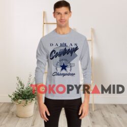 NFL Dallas Cowboys NFC 1992 Eastern Division Champions T-shirt 2 90s Vintage NFL Dallas Cowboys NFC Eastern Division Champions 1992 Grey Long Sleeve