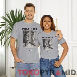 Vintage 90s Pray Hard Shirt 1 Thessalonians 5:17 Christian Bible Quote Grey 3 90s Vintage Pray Hard Shirt Ripped Jeans 1 Thessalonians 5 17 Christian Bible Quote Dou Grey T shirt