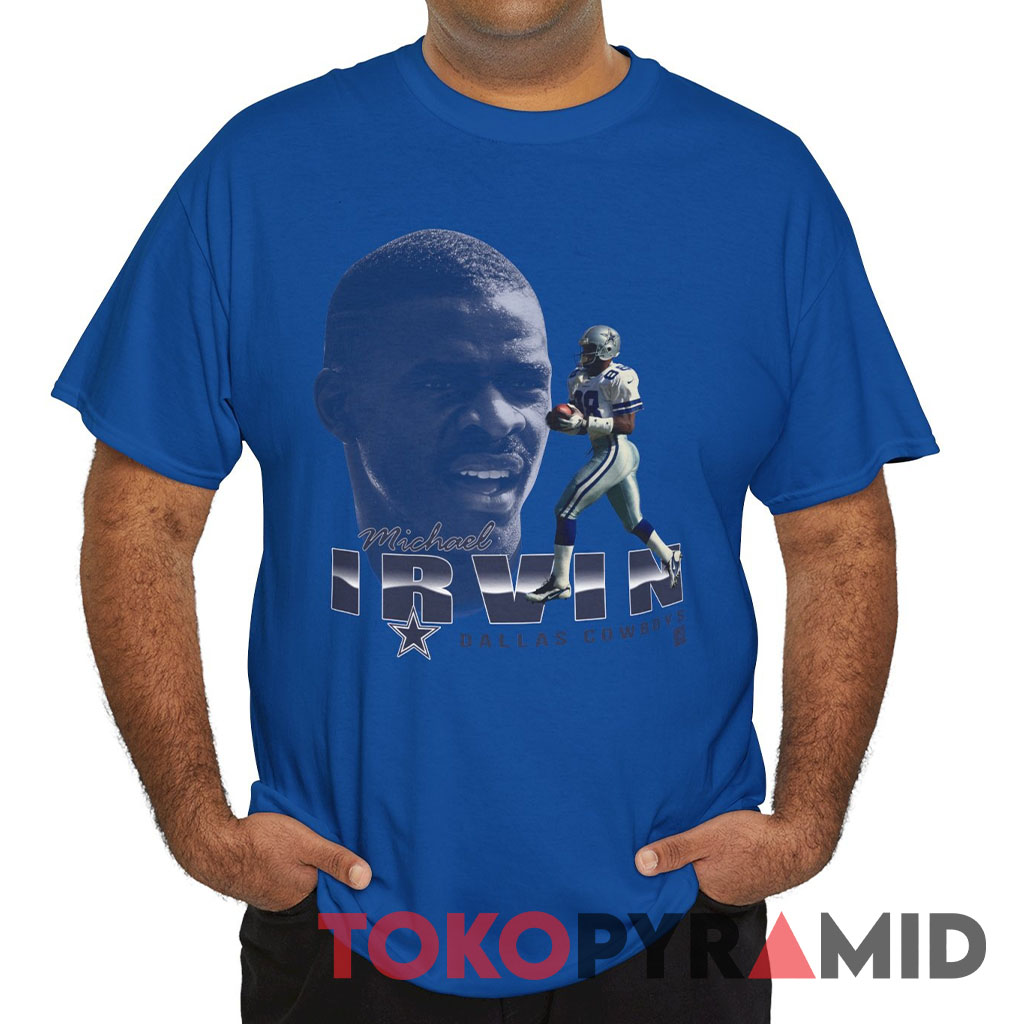 90s Vintage Rare Dallas Cowboys Michael Irvin Photo Shirt 90s Vintage Rare Dallas Cowboys Michael Irvin Photo Shirt