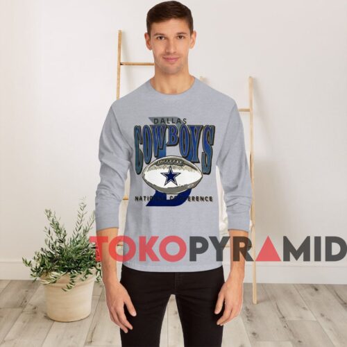 90s Vintage Rare Dallas Cowboys National Conference Grey Long Sleeve 90s Vintage Rare Dallas Cowboys National Conference Grey Long Sleeve