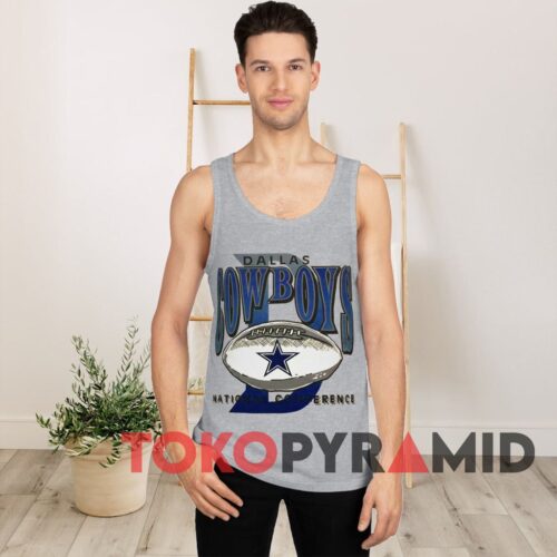 90s Vintage Rare Dallas Cowboys National Conference Grey Tank Top 90s Vintage Rare Dallas Cowboys National Conference Grey Tank Top