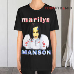 90s Vintage Rare Marilyn Manson Mechanical Animals Black T shirt