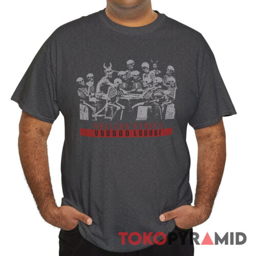 90s Vintage Rolling Stones 1994 Skeletons Voodoo Lounge Rare Shirt