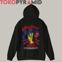 Vintage 1994 Rolling Stones Voodoo Lounge World Tour 2-sided T-shirt 3 90s Vintage Rolling Stones 1994 Voodoo Lounge World Tour 2 Sided Rare Black Hoodie
