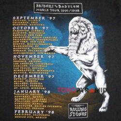 Vintage Rolling Stones 1997 Bridges To Babylon Tour 2-sided T-shirt 2 90s Vintage Rolling Stones 1997 Bridges To Babylon Tour 2 Sided Rare T shirt back 2