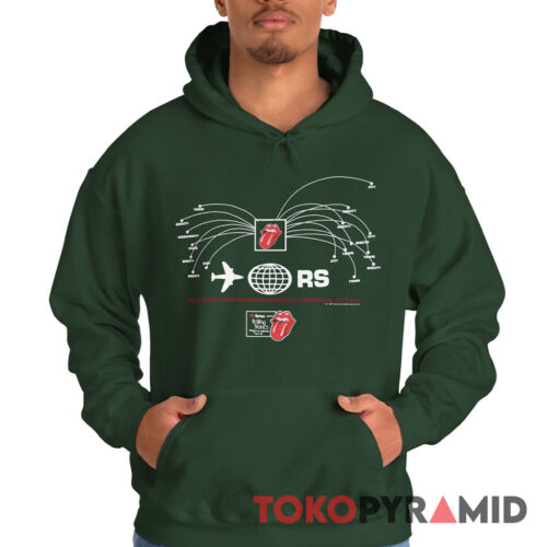 90s Vintage Rolling Stones 1997 Bridges To Babylon World Tour Rare Hoodie