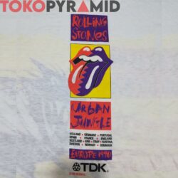 90s Vintage Rolling Stones Urban Jungle 1990 Europe tour 2 Sided Rare T shirt back