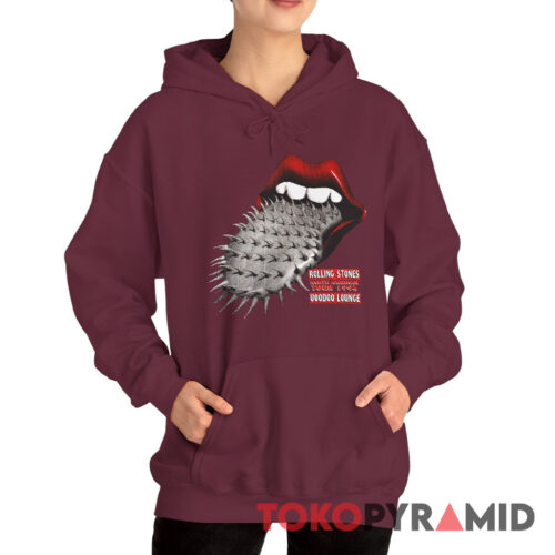 90s Vintage Rolling Stones Voodoo Lounge Tour 1994 North American Tour Hoodie