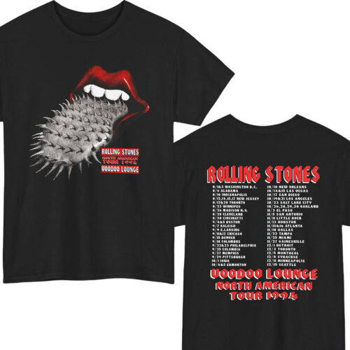 90s Vintage Rolling Stones Voodoo Lounge Tour 1994 North American Tour T Shirt