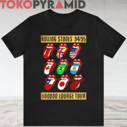 90s Vintage Rolling Stones Voodoo Lounge Tour 94 95 Mouth Tongue Logo Rare Black T shirt