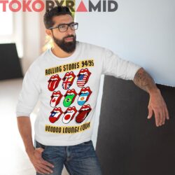 90s Vintage Rolling Stones Voodoo Lounge Tour 94 95 Mouth Tongue Logo Rare T-shirt 2 90s Vintage Rolling Stones Voodoo Lounge Tour 94 95 Mouth Tongue Logo Rare Long Sleeve