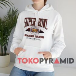 Super Bowl 1996 Dallas Cowboys vs Pittsburgh Steelers T-Shirt 3 90s Vintage Super Bowl 1996 Arizona Sun Devil Stadium Super Sunday Dallas Cowboys V Pittsburgh Steelers White Hoodie