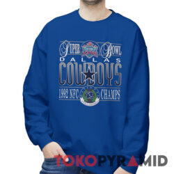 90s Vintage Super Bowl XXVII Dallas Cowboys 1992 NFC Champs Football Conference NFL Rare Sweatshirt