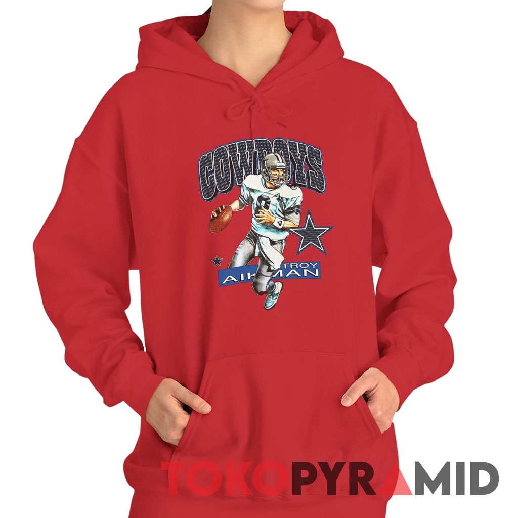 90s Vintage Troy Aikman Dallas Cowboys Unique Hoodie 90s Vintage Troy Aikman Dallas Cowboys Unique Hoodie