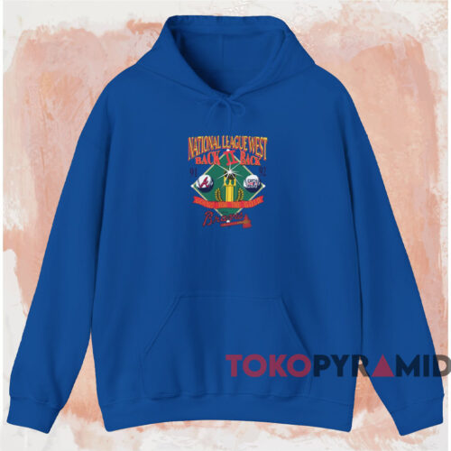 91 92 Atlanta Braves Back2back Shirt Blue Hoodie