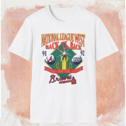 91 92 Atlanta Braves Back2back Shirt White T shirt