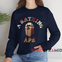 A Bathing Ape Bape Burberry T shirt Navy Sweatshirt