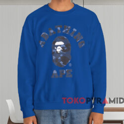A Bathing Ape BAPE Color Camo College T-shirt 4 A Bathing Ape Bape Color Camo College T shirt Blue Sweatshirt
